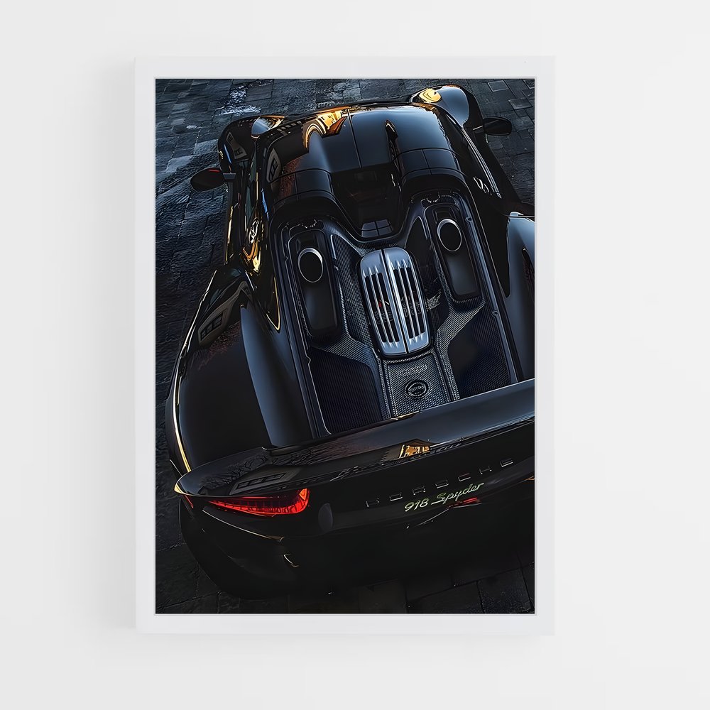 Poster spyder élégant – affiche Porsche (vue 3)